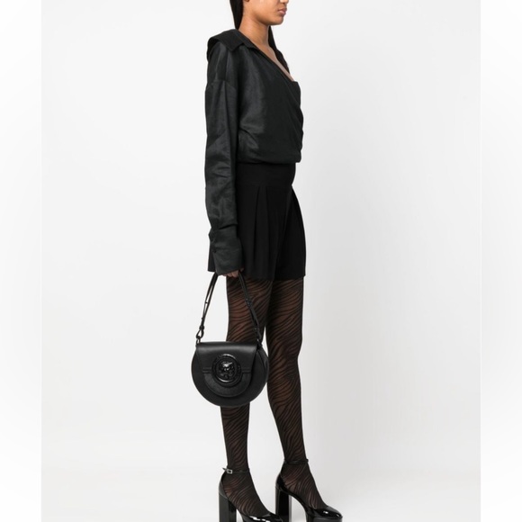 Just Cavalli logo-plaque leather shoulder bag - Picture 3 of 9